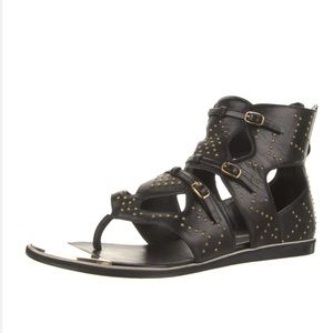 Nicholas Kirkwood Leather Studded Accents Gladiator